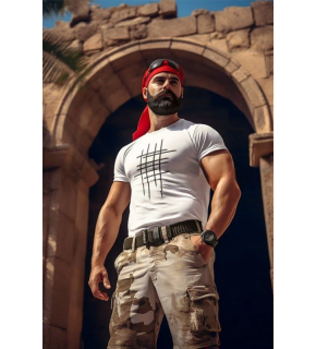 Erkek Kısa Kol Yazlık Tişört Bisiklet Yaka Baskılı Oversize T-Shirt - Beyaz