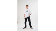 Erkek Kısa Kol Yazlık Tişört Bisiklet Yaka Baskılı Oversize T-Shirt - Beyaz Erkek Kısa Kol Yazlık Tişört Bisiklet Yaka Baskılı Oversize T-Shirt - Beyaz