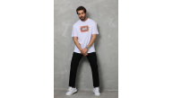 Erkek Baskılı T-Shirt Kısa Kol Bisiklet Yaka Regular Fit Rahat Kalıp Tişört - Beyaz Erkek Baskılı T-Shirt Kısa Kol Bisiklet Yaka Regular Fit Rahat Kalıp Tişört - Beyaz