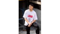 Erkek Kısa Kol Yazlık Tişört Bisiklet Yaka Baskılı Oversize T-Shirt - Beyaz Erkek Kısa Kol Yazlık Tişört Bisiklet Yaka Baskılı Oversize T-Shirt - Beyaz