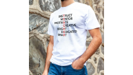 Erkek Kısa Kol Yazlık Tişört Bisiklet Yaka Baskılı Oversize T-Shirt - Beyaz Erkek Kısa Kol Yazlık Tişört Bisiklet Yaka Baskılı Oversize T-Shirt - Beyaz