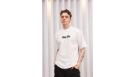 Erkek Kısa Kol Yazlık Tişört Bisiklet Yaka Baskılı Oversize T-Shirt - Beyaz Erkek Kısa Kol Yazlık Tişört Bisiklet Yaka Baskılı Oversize T-Shirt - Beyaz