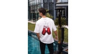 Erkek Kısa Kol Tişört Bisiklet Yaka Boxy Eldiven Baskılı T-Shirt - Beyaz Erkek Kısa Kol Tişört Bisiklet Yaka Boxy Eldiven Baskılı T-Shirt - Beyaz