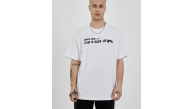 Erkek Kısa Kol Yazlık Tişört Bisiklet Yaka Baskılı Oversize T-Shirt - Beyaz Erkek Kısa Kol Yazlık Tişört Bisiklet Yaka Baskılı Oversize T-Shirt - Beyaz