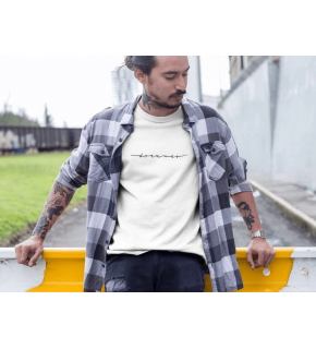 Erkek Tişort Bisiklet Yaka Baskılı Kısa kol T-Shirt - Beyaz