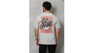 Erkek Baskılı T-Shirt Kısa Kol Bisiklet Yaka Regular Fit Rahat Kalıp Tişört -  Gri