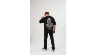 Kadın Baskılı T-Shirt Kısa Kol Bisiklet Yaka Oversize Rahat Kalıp Günlük Tişört - Siyah Kadın Baskılı T-Shirt Kısa Kol Bisiklet Yaka Oversize Rahat Kalıp Günlük Tişört - Siyah
