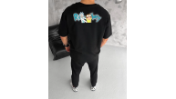 Erkek Kısa Kol Tişört Bisiklet Yaka RİCK AND MORTY Baskılı T-Shirt - Siyah Erkek Kısa Kol Tişört Bisiklet Yaka RİCK AND MORTY Baskılı T-Shirt - Siyah