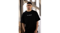 Erkek Kısa Kol Yazlık Tişört Bisiklet Yaka Baskılı Oversize T-Shirt - Siyah Erkek Kısa Kol Yazlık Tişört Bisiklet Yaka Baskılı Oversize T-Shirt - Siyah