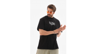 Erkek Kısa Kol Yazlık Tişört Bisiklet Yaka Baskılı Oversize T-Shirt - Siyah Erkek Kısa Kol Yazlık Tişört Bisiklet Yaka Baskılı Oversize T-Shirt - Siyah