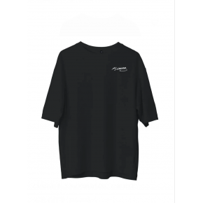 Erkek Kısa Kol Tişört Bisiklet Yaka ATATÜRK Baskılı T-Shirt - Siyah