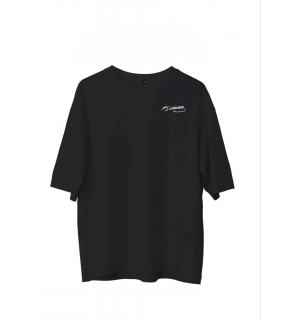 Erkek Kısa Kol Tişört Bisiklet Yaka ATATÜRK Baskılı T-Shirt - Siyah