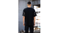 Erkek Yıldırım şimşek Baskılı T-Shirt Kısa Kol Bisiklet Yaka Tişört - Siyah Erkek Yıldırım şimşek Baskılı T-Shirt Kısa Kol Bisiklet Yaka Tişört - Siyah