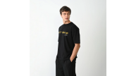 Erkek Baskılı T-Shirt Kısa Kol Bisiklet Yaka Regular Fit Rahat Kalıp Günlük Tişört - Siyah Erkek Baskılı T-Shirt Kısa Kol Bisiklet Yaka Regular Fit Rahat Kalıp Günlük Tişört - Siyah