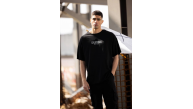 Erkek Baskılı T-Shirt Kısa Kol Bisiklet Yaka Regular Fit Rahat Kalıp Günlük Tişört - Siyah Erkek Baskılı T-Shirt Kısa Kol Bisiklet Yaka Regular Fit Rahat Kalıp Günlük Tişört - Siyah