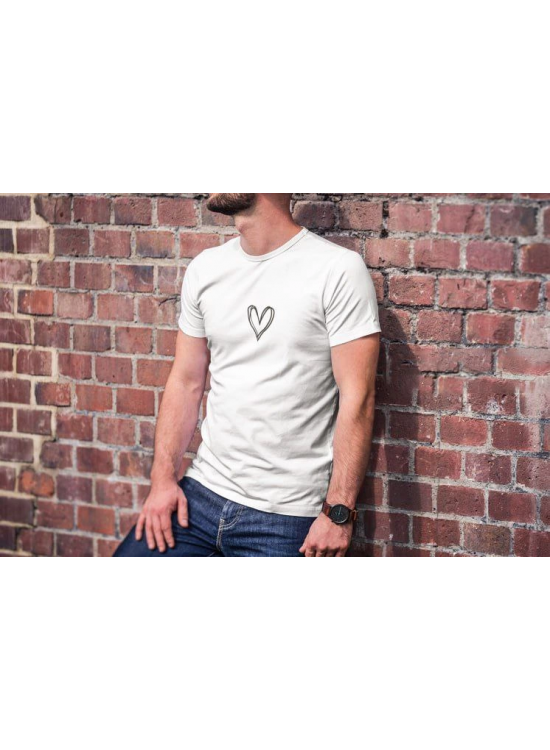 Erkek Kısa Kol Yazlık Tişört Bisiklet Yaka Baskılı Oversize T-Shirt - Beyaz Erkek Kısa Kol Yazlık Tişört Bisiklet Yaka Baskılı Oversize T-Shirt - Beyaz