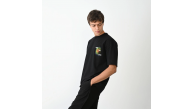 Erkek Kısa Kol Yazlık Tişört Bisiklet Yaka Baskılı Oversize T-Shirt - Siyah Erkek Kısa Kol Yazlık Tişört Bisiklet Yaka Baskılı Oversize T-Shirt - Siyah