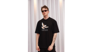 Erkek Kısa Kol Yazlık Tişört Bisiklet Yaka Baskılı Oversize T-Shirt - Siyah Erkek Kısa Kol Yazlık Tişört Bisiklet Yaka Baskılı Oversize T-Shirt - Siyah