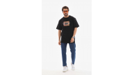 Erkek Baskılı T-Shirt Kısa Kol Bisiklet Yaka Regular Fit Rahat Kalıp Tişört - Siyah Erkek Baskılı T-Shirt Kısa Kol Bisiklet Yaka Regular Fit Rahat Kalıp Tişört - Siyah
