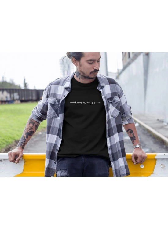 Erkek Tişört Yazlık Bisiklet Yaka Baskılı Kısa kol T-Shirt - Siyah Erkek Tişört Yazlık Bisiklet Yaka Baskılı Kısa kol T-Shirt - Siyah