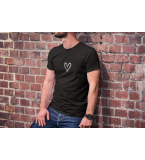 Erkek Kısa Kol Yazlık Tişört Bisiklet Yaka Baskılı Oversize T-Shirt - Siyah