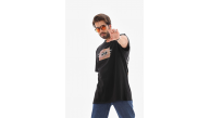 Erkek Baskılı T-Shirt Kısa Kol Bisiklet Yaka Regular Fit Rahat Kalıp Tişört - Siyah Erkek Baskılı T-Shirt Kısa Kol Bisiklet Yaka Regular Fit Rahat Kalıp Tişört - Siyah