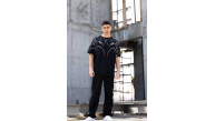 Erkek Yıldırım şimşek Baskılı T-Shirt Kısa Kol Bisiklet Yaka Tişört - Siyah Erkek Yıldırım şimşek Baskılı T-Shirt Kısa Kol Bisiklet Yaka Tişört - Siyah