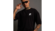 Erkek Kısa Kol Yazlık Tişört Bisiklet Yaka Baskılı Oversize T-Shirt - Siyah Erkek Kısa Kol Yazlık Tişört Bisiklet Yaka Baskılı Oversize T-Shirt - Siyah