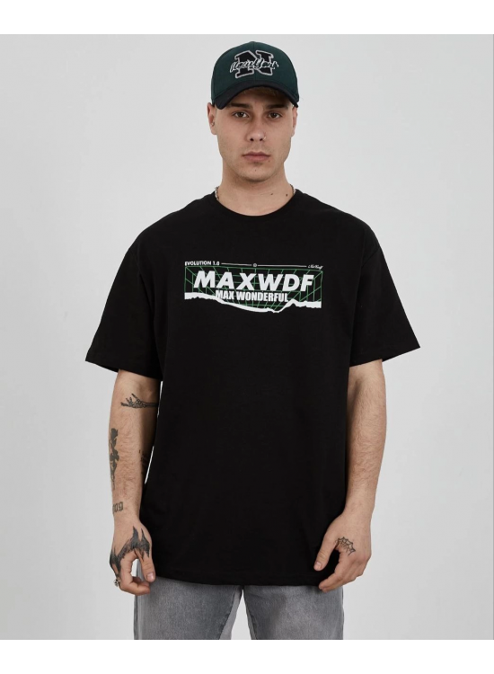 Erkek Kısa Kol Yazlık Tişört Bisiklet Yaka Baskılı Oversize T-Shirt - Siyah Erkek Kısa Kol Yazlık Tişört Bisiklet Yaka Baskılı Oversize T-Shirt - Siyah