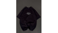 Kadın Baskılı T-Shirt Kısa Kol Bisiklet Yaka Oversize Rahat Kalıp Günlük Tişört - Siyah Kadın Baskılı T-Shirt Kısa Kol Bisiklet Yaka Oversize Rahat Kalıp Günlük Tişört - Siyah