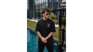 Erkek Kısa Kol Tişört Bisiklet Yaka Box Eldiven Baskılı T-Shirt - Siyah Erkek Kısa Kol Tişört Bisiklet Yaka Box Eldiven Baskılı T-Shirt - Siyah
