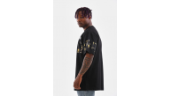 Erkek Kısa Kol Yazlık Tişört Bisiklet Yaka Baskılı Oversize T-Shirt - Siyah Erkek Kısa Kol Yazlık Tişört Bisiklet Yaka Baskılı Oversize T-Shirt - Siyah