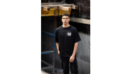 Erkek Kısa Kol Yazlık Tişört Bisiklet Yaka Baskılı Oversize T-Shirt - Siyah Erkek Kısa Kol Yazlık Tişört Bisiklet Yaka Baskılı Oversize T-Shirt - Siyah