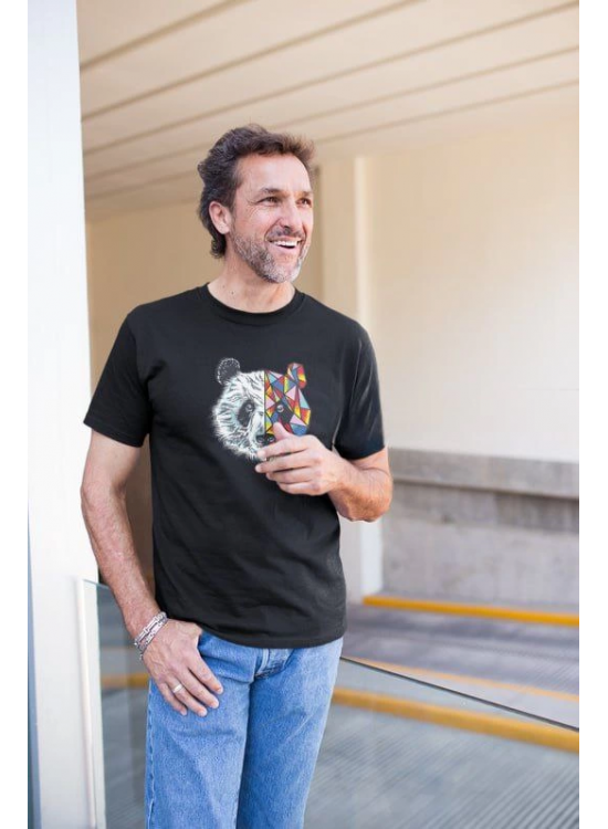 Erkek Kısa Kol Yazlık Tişört Bisiklet Yaka Baskılı Oversize T-Shirt - Siyah Erkek Kısa Kol Yazlık Tişört Bisiklet Yaka Baskılı Oversize T-Shirt - Siyah