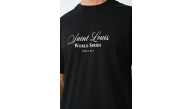 Erkek Kısa Kol Yazlık Tişört Bisiklet Yaka Baskılı Oversize T-Shirt - Siyah Erkek Kısa Kol Yazlık Tişört Bisiklet Yaka Baskılı Oversize T-Shirt - Siyah