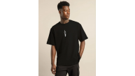 Erkek Baskılı T-Shirt Kısa Kol Bisiklet Yaka Regular Fit Rahat Kalıp Günlük Tişört - Siyah Erkek Baskılı T-Shirt Kısa Kol Bisiklet Yaka Regular Fit Rahat Kalıp Günlük Tişört - Siyah