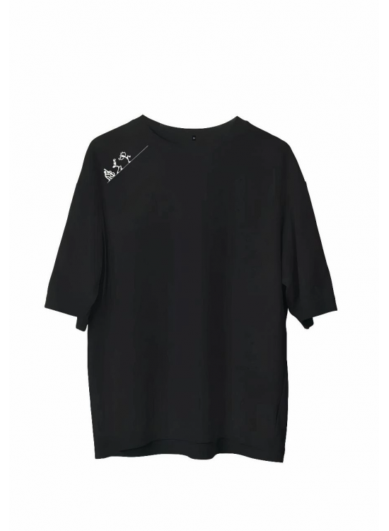 Erkek Baskılı T-Shirt Kısa Kol Bisiklet Yaka Regular Fit Rahat Kalıp Günlük Tişört - Siyah Erkek Baskılı T-Shirt Kısa Kol Bisiklet Yaka Regular Fit Rahat Kalıp Günlük Tişört - Siyah