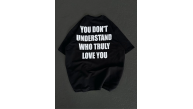 Kadın Baskılı T-Shirt Kısa Kol Bisiklet Yaka Regular Fit Rahat Kalıp Günlük Tişört - Siyah Kadın Baskılı T-Shirt Kısa Kol Bisiklet Yaka Regular Fit Rahat Kalıp Günlük Tişört - Siyah