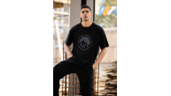 Erkek Baskılı T-Shirt Kısa Kol Bisiklet Yaka Regular Fit Rahat Kalıp Günlük Tişört - Siyah Erkek Baskılı T-Shirt Kısa Kol Bisiklet Yaka Regular Fit Rahat Kalıp Günlük Tişört - Siyah