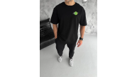 Erkek Kısa Kol Tişört Bisiklet Yaka RİCK AND MORTY Baskılı T-Shirt - Siyah Erkek Kısa Kol Tişört Bisiklet Yaka RİCK AND MORTY Baskılı T-Shirt - Siyah
