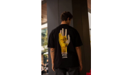 Erkek Kısa Kol Yazlık Tişört Bisiklet Yaka Baskılı Oversize T-Shirt - Siyah Erkek Kısa Kol Yazlık Tişört Bisiklet Yaka Baskılı Oversize T-Shirt - Siyah