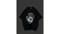 Kadın Baskılı T-Shirt Kısa Kol Bisiklet Yaka Regular Fit Rahat Kalıp Günlük Tişört - Siyah Kadın Baskılı T-Shirt Kısa Kol Bisiklet Yaka Regular Fit Rahat Kalıp Günlük Tişört - Siyah