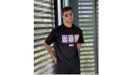 ERKEK Bisiklet Yaka Baskılı Oversize Kısa kol T-Shirt - Siyah ERKEK Bisiklet Yaka Baskılı Oversize Kısa kol T-Shirt - Siyah