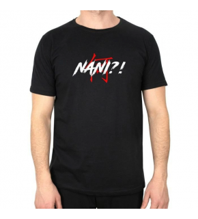 Erkek Kısa Kol Yazlık Tişört Bisiklet Yaka Baskılı Oversize T-Shirt - Siyah