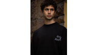 Erkek Kısa Kol Yazlık Tişört Bisiklet Yaka Baskılı Oversize T-Shirt - Siyah Erkek Kısa Kol Yazlık Tişört Bisiklet Yaka Baskılı Oversize T-Shirt - Siyah