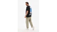 Erkek Kısa Kol Yazlık Tişört Bisiklet Yaka Baskılı Oversize T-Shirt - Siyah Erkek Kısa Kol Yazlık Tişört Bisiklet Yaka Baskılı Oversize T-Shirt - Siyah