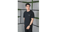 Erkek Kısa Kol Yazlık Tişört Bisiklet Yaka Baskılı Oversize T-Shirt - Siyah Erkek Kısa Kol Yazlık Tişört Bisiklet Yaka Baskılı Oversize T-Shirt - Siyah
