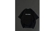 Kadın Baskılı T-Shirt Kısa Kol Bisiklet Yaka Oversize Rahat Kalıp Günlük Tişört - Siyah Kadın Baskılı T-Shirt Kısa Kol Bisiklet Yaka Oversize Rahat Kalıp Günlük Tişört - Siyah