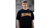 Erkek Baskılı T-Shirt Kısa Kol Bisiklet Yaka Regular Fit Rahat Kalıp Günlük Tişört - Siyah Erkek Baskılı T-Shirt Kısa Kol Bisiklet Yaka Regular Fit Rahat Kalıp Günlük Tişört - Siyah