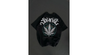 Kadın Baskılı T-Shirt Kısa Kol Bisiklet Yaka Oversize Rahat Kalıp Günlük Tişört - Siyah Kadın Baskılı T-Shirt Kısa Kol Bisiklet Yaka Oversize Rahat Kalıp Günlük Tişört - Siyah
